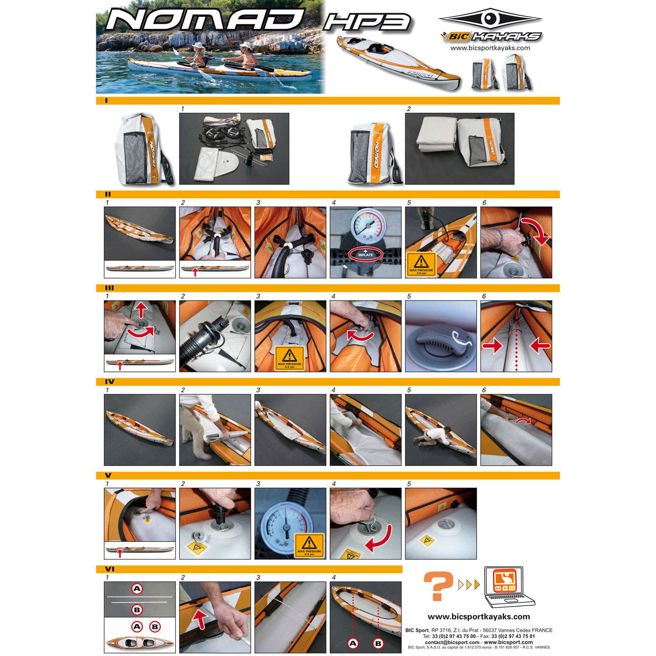 NOMAD HP3 2人乗りインフレータブルカヤック