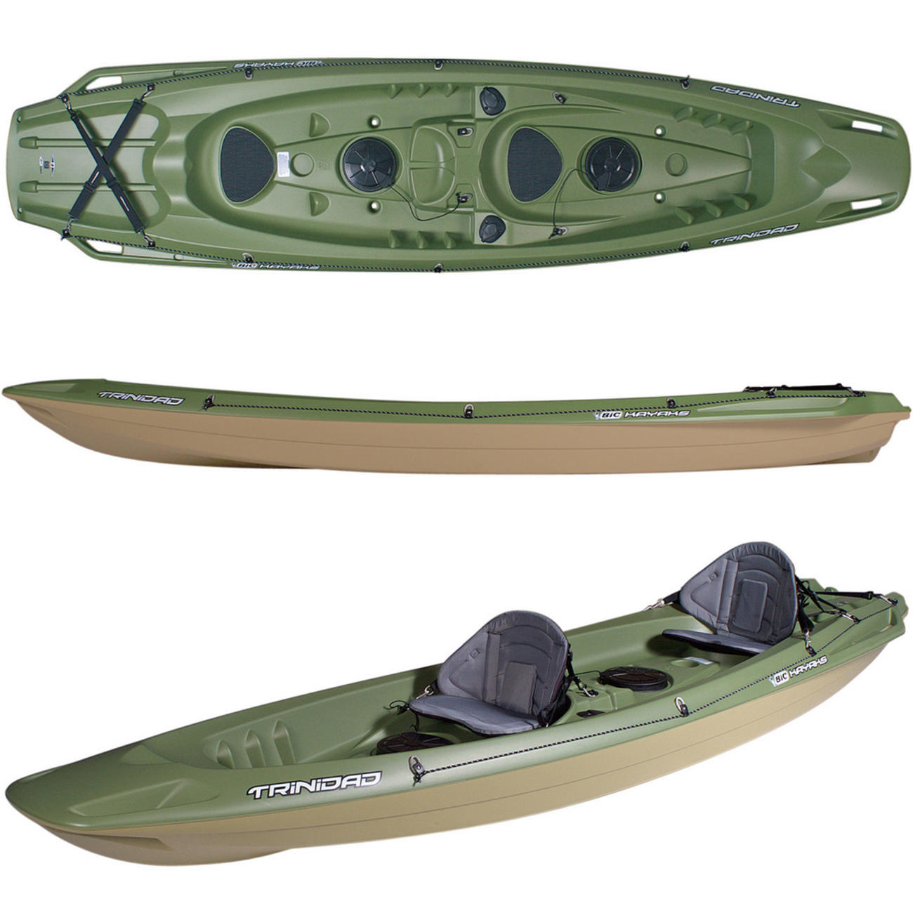 Trinidad Fishing Green 2人乗りフィッシングカヤック