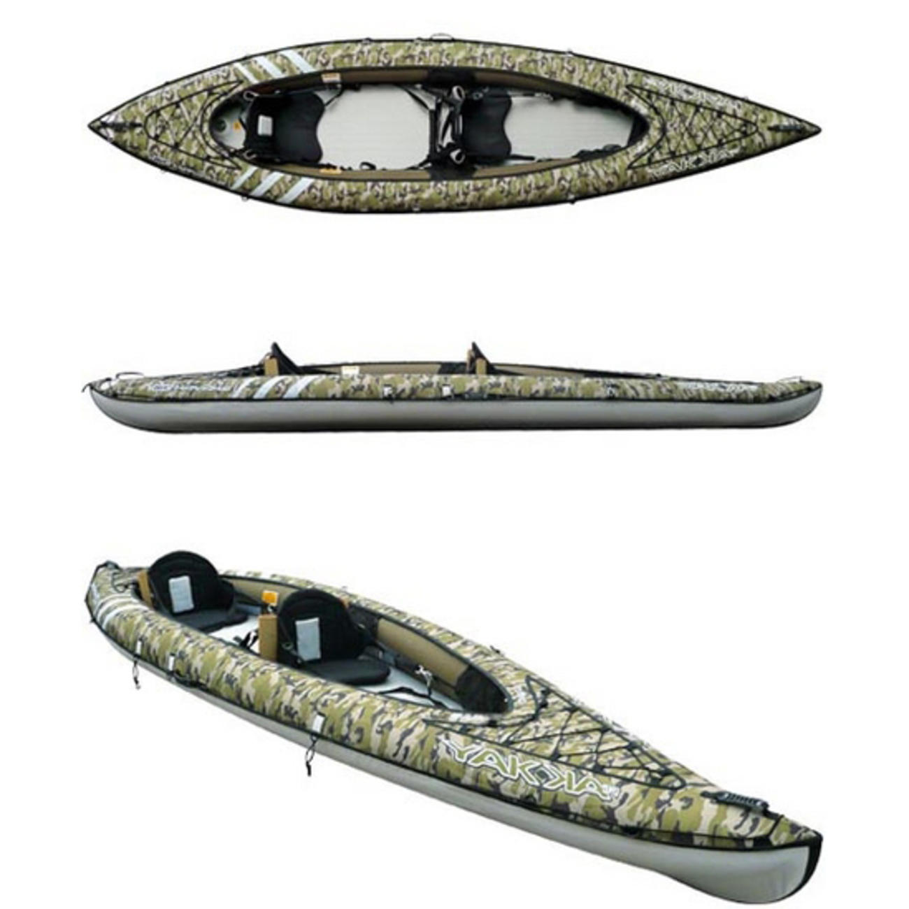 YAKKAIR HP2 FISHING 2人乗りインフレータブルカヤック