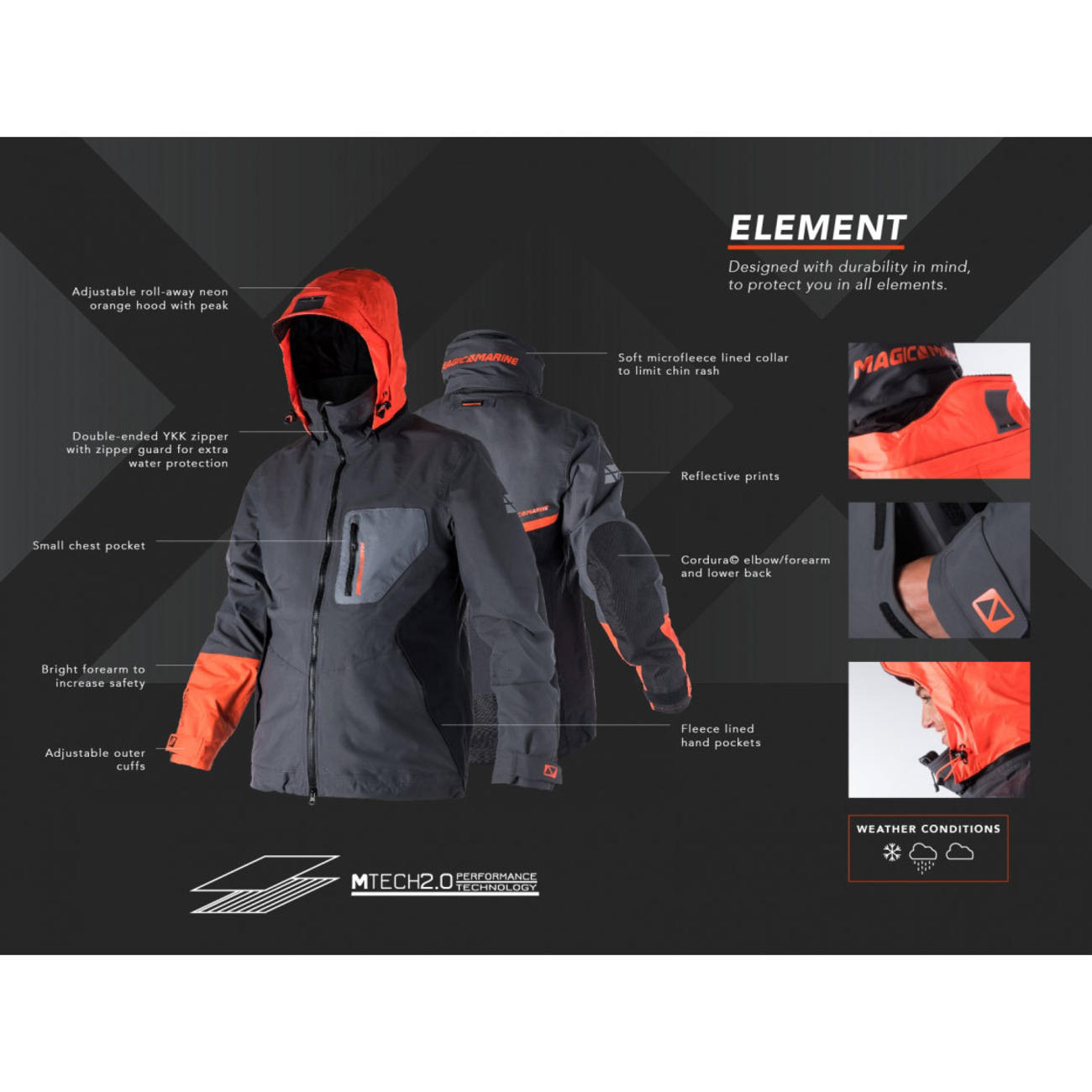 Element Jacket 2Layer ハードシェル レインジャケット